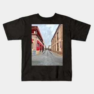 Street in Potasi, Mexico Kids T-Shirt